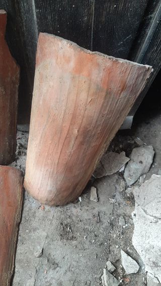 Tejas antiguas de barro