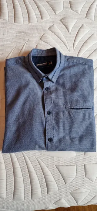 Camisa de hombre GREEN COAST azul talla M