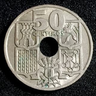 50 Centimos 1949 variante  Flechas Invertidas SC