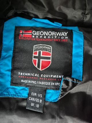 Chaleco Geographical Norway azul Talla S para niña