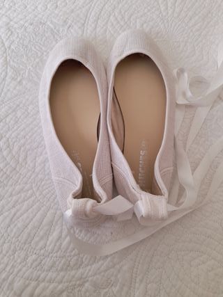 Bailarinas lona blancas n.38 marca chuches