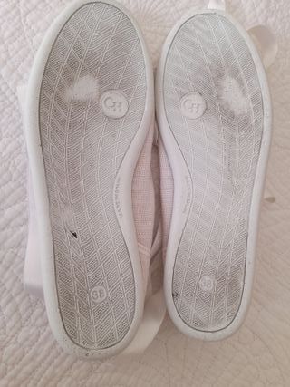 Bailarinas lona blancas n.38 marca chuches