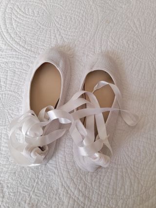 Bailarinas lona blancas n.38 marca chuches
