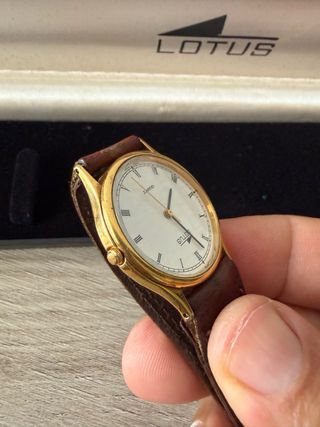Reloj Lotus Quartz Clásico Marrón/Dorado