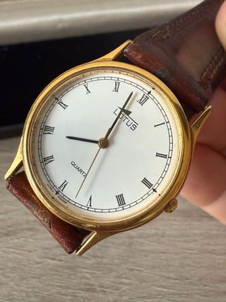 Reloj Lotus Quartz Clásico Marrón/Dorado