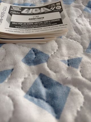 22 Códigos Sobres Virtuales Panini Liga 2025-26