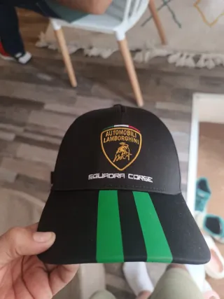 Gorro Lamborghini Squadra Corse Negro Verde