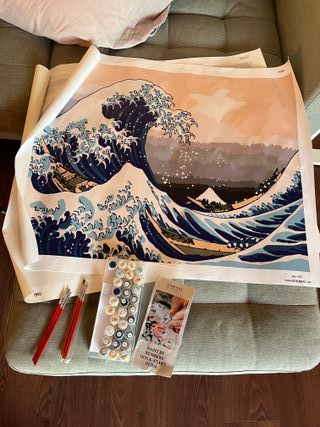 Kit Pintura por Números: Gran Ola Kanagawa