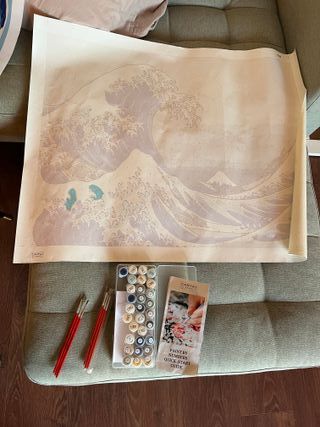 Kit Pintura por Números: Gran Ola Kanagawa