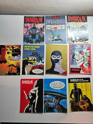 Lotto cartoline Diabolik - 10 Pezzi