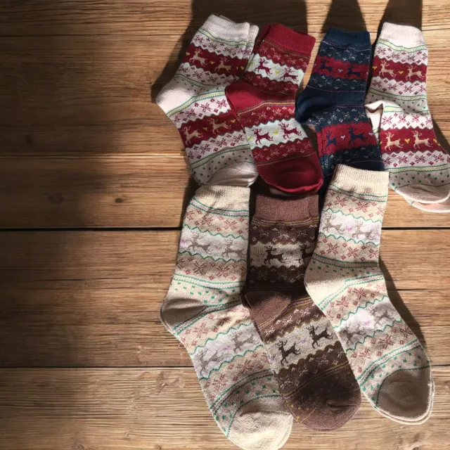 Calze Natalizie Fantasia Renna Taglia Unica