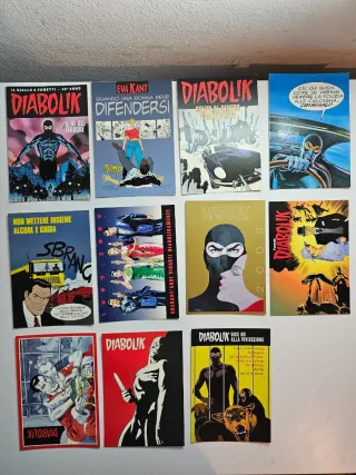 Lotto cartoline Diabolik - 11 Pezzi