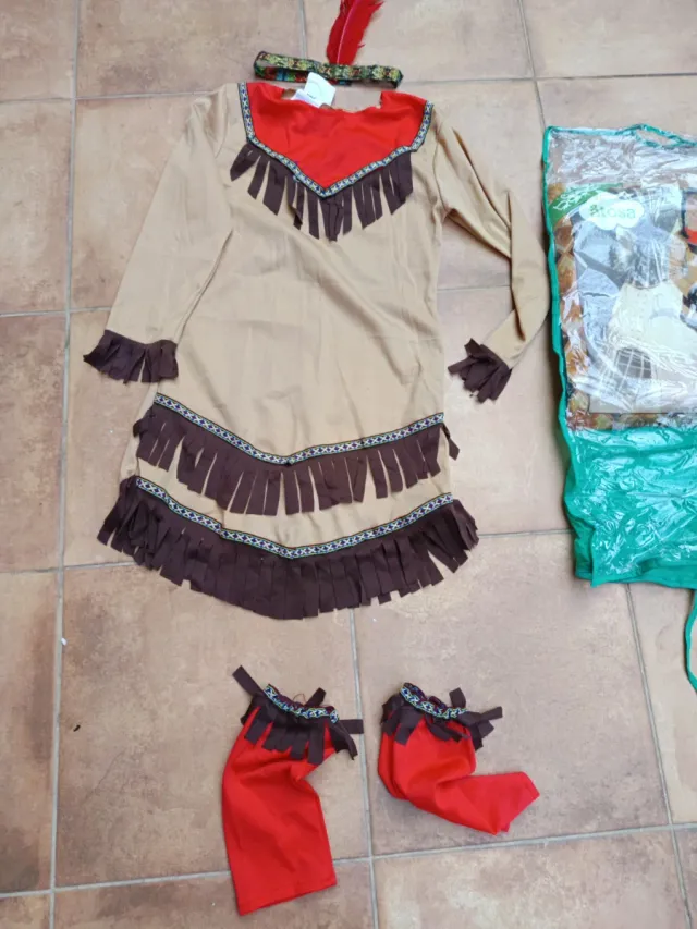 Disfraz Indígena Niña Talla M