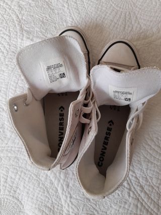 Botas Converse Gris Perla Talla 37