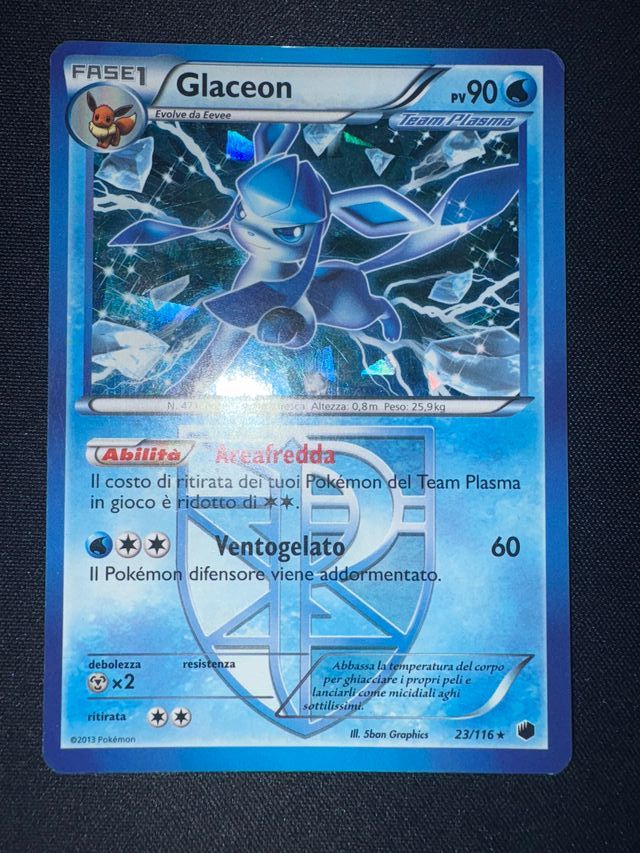 Glaceon Cracked Ice Holo Glaciazione Plasma 23/116