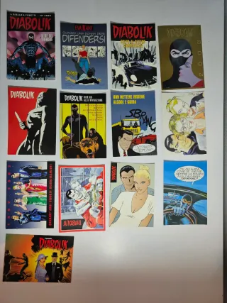 Lotto cartoline Diabolik - 13 Pezzi