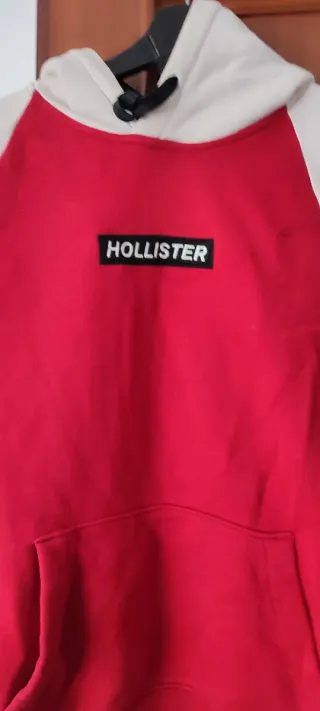 Sudadera Hollister Roja Talla S