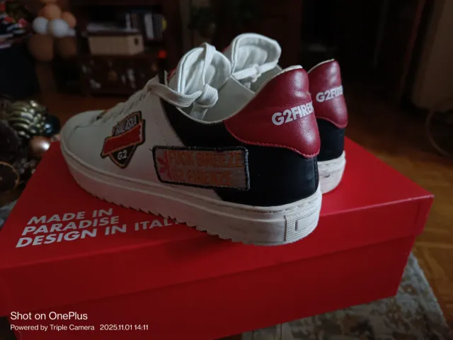 Zapatillas G2FIRENZE Blancas y Rojas