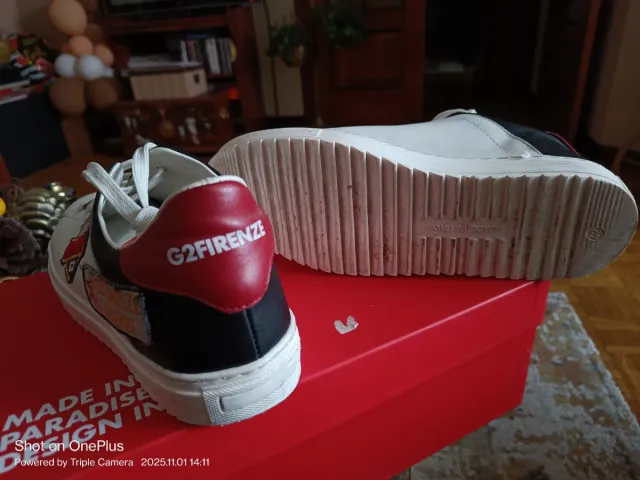 Zapatillas G2FIRENZE Blancas y Rojas