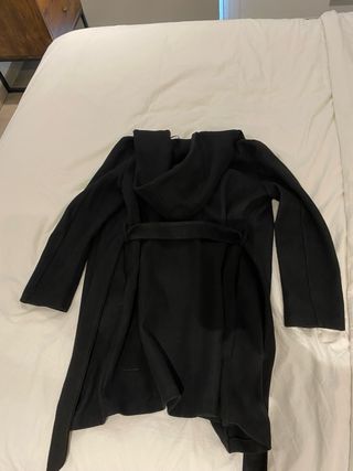 Abrigo Zara Negro Mujer
