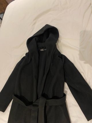 Abrigo Zara Negro Mujer