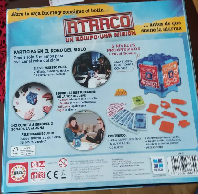 Juego de mesa Atraco Educa