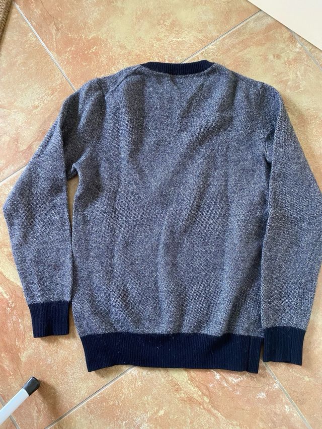 pullover girocollo uomo Orso blu/grigio S