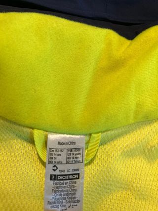 Chaqueta esquí impermeable WEZDE 900 T.14