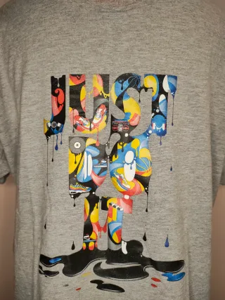 Camiseta  Talla XL Gris Multicolor