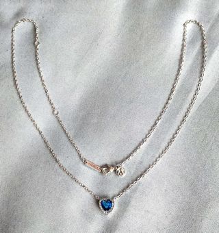 Conjunto Corazón Azul Plata