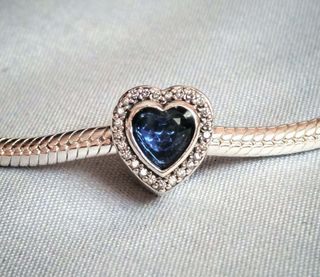 Conjunto Corazón Azul Plata