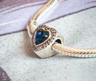Conjunto Corazón Azul Plata