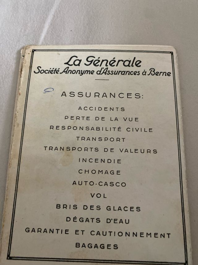 Mappa Svizzera La Générale Collezione