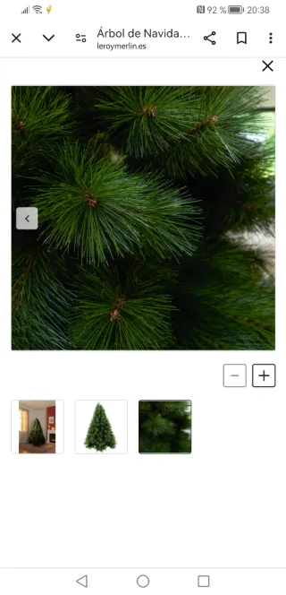 Árbol de navidad Abeto artificial 1.80 orijinal 