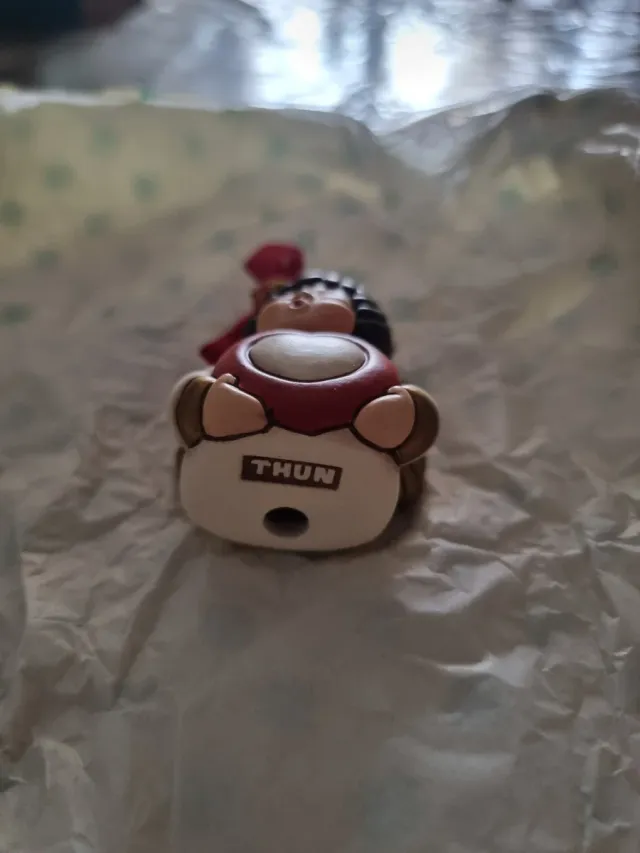 Addobbo Thun Angelo Cuore Rosso Oro