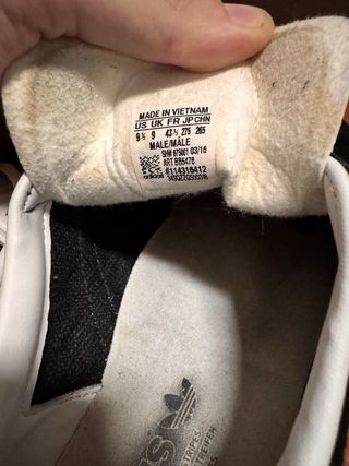 Adidas Gazelle nere taglia 43 1/3