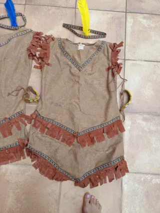 Disfraz de India con Plumas