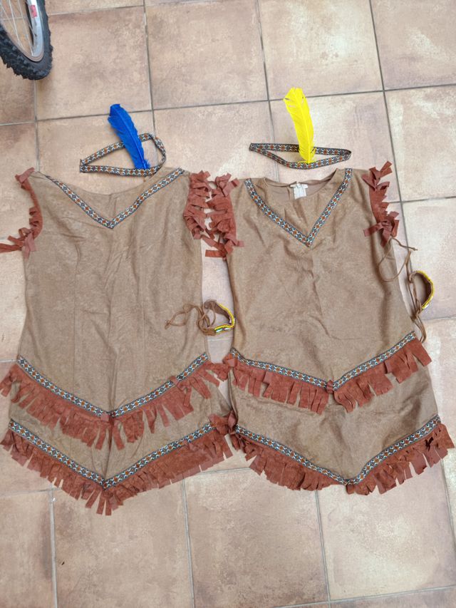 Disfraz de India con Plumas