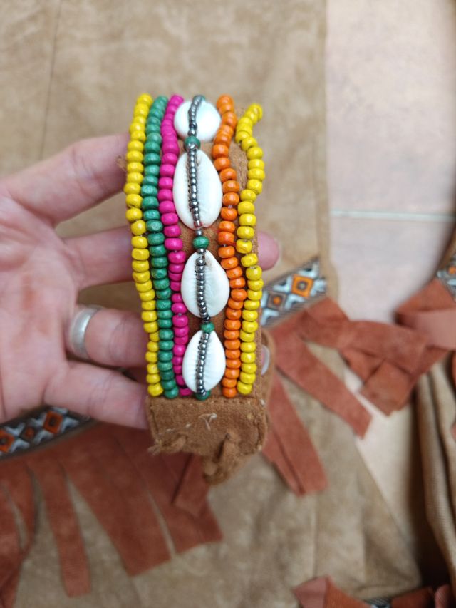 Disfraz de India con Plumas