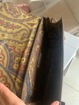 Borsa Scapa of Scotland vera pelle stampata cocco