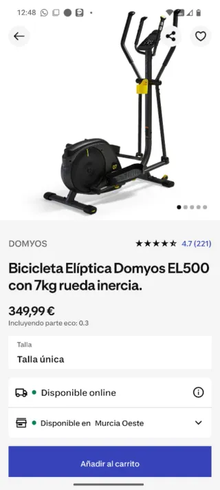 Bicicleta elíptica DOMYOS 07