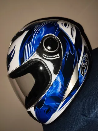 Casco Moto ALK XL Blu/Bianco - Come Nuovo