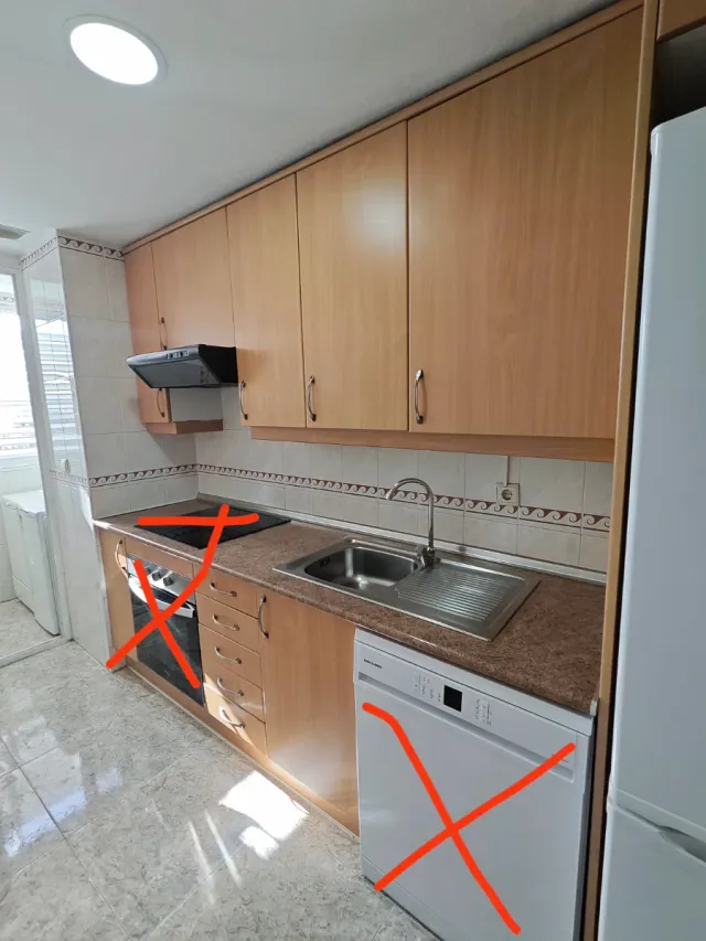 Cocina completa madera