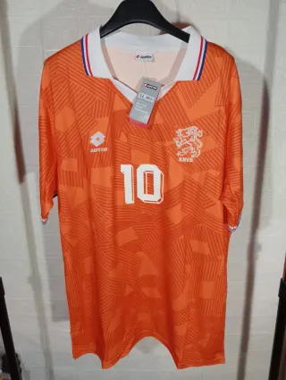 Camiseta Retro Holanda 10 Gullit Lotto