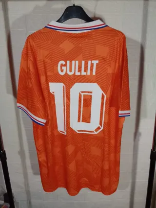Camiseta Retro Holanda 10 Gullit Lotto