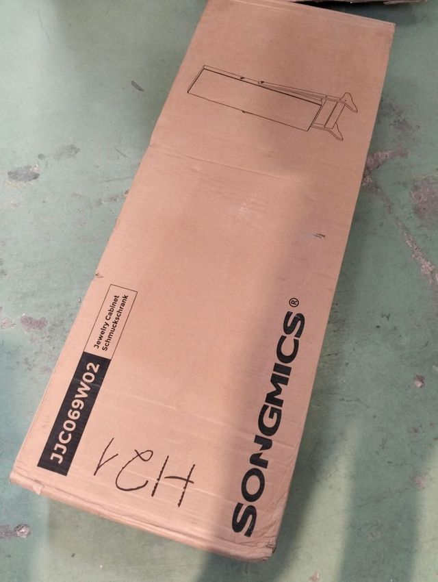 SONGMICS Espelho para Jóias, Armário de Joalheria