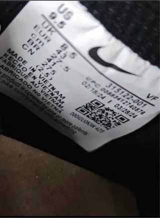 Nike Air Force nere, taglia 43