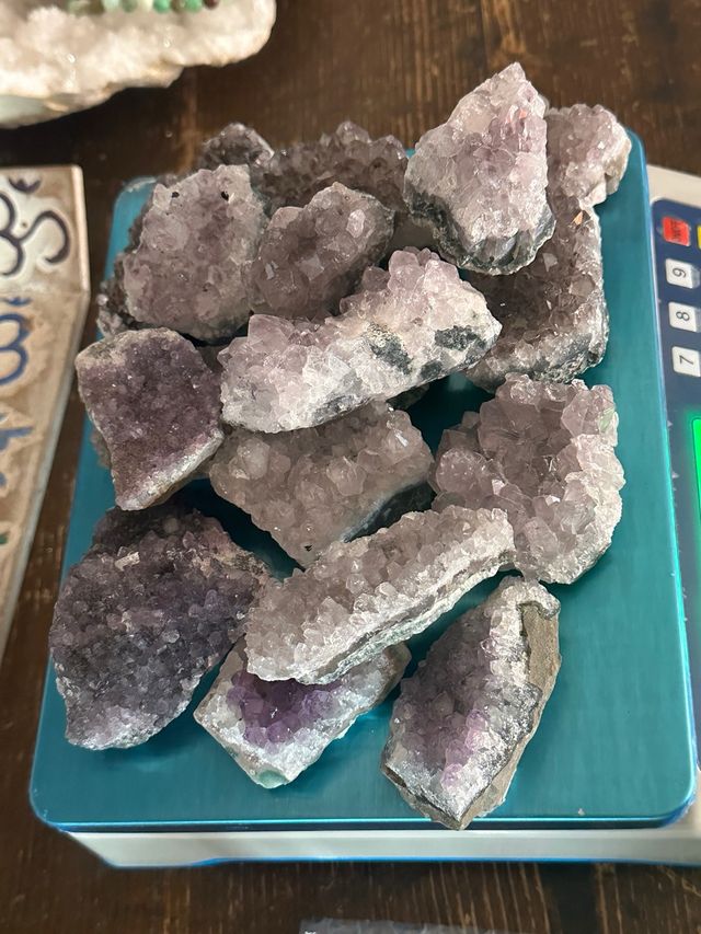 Lotto druse ametista qualità B 1,534 kg