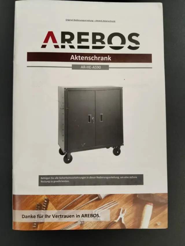 Armario oficina Arebos 90x40x90cm 4 estantes