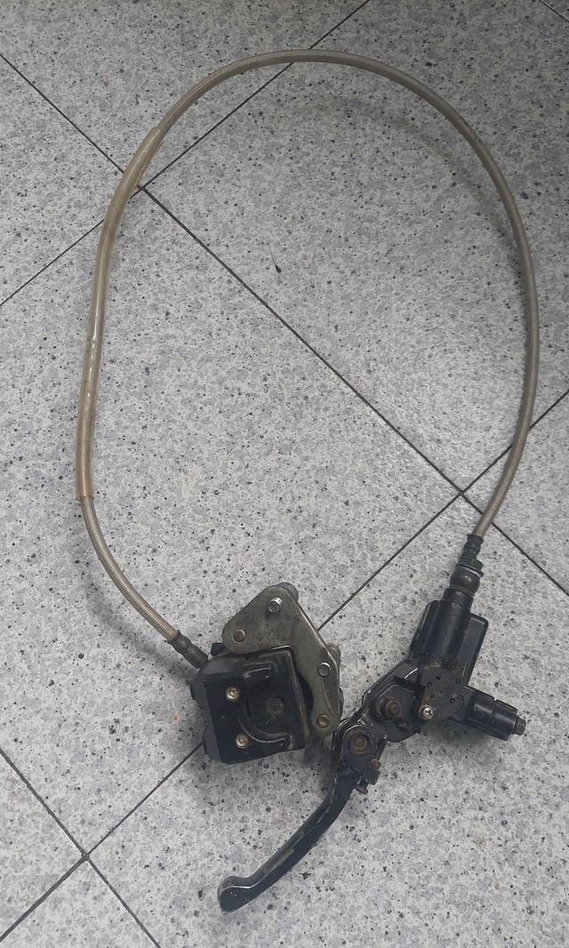 Freno anteriore per pit bike con tubo